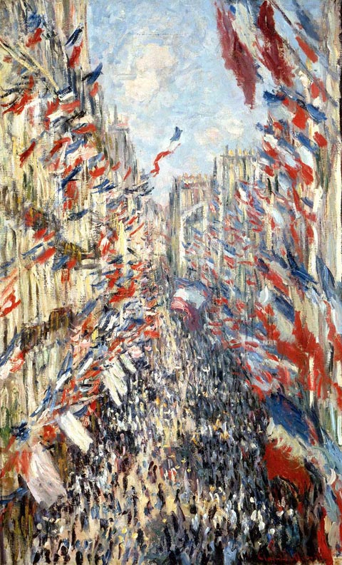 Claude Monet 1840-1926, Rue Montogueil 1878, Musée d'Orsay, Paris