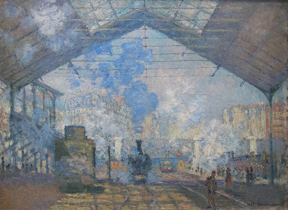 Claude Monet 1840-1926, The Gare Saint-Lazare Station 1877, Musée d'Orsay, Paris