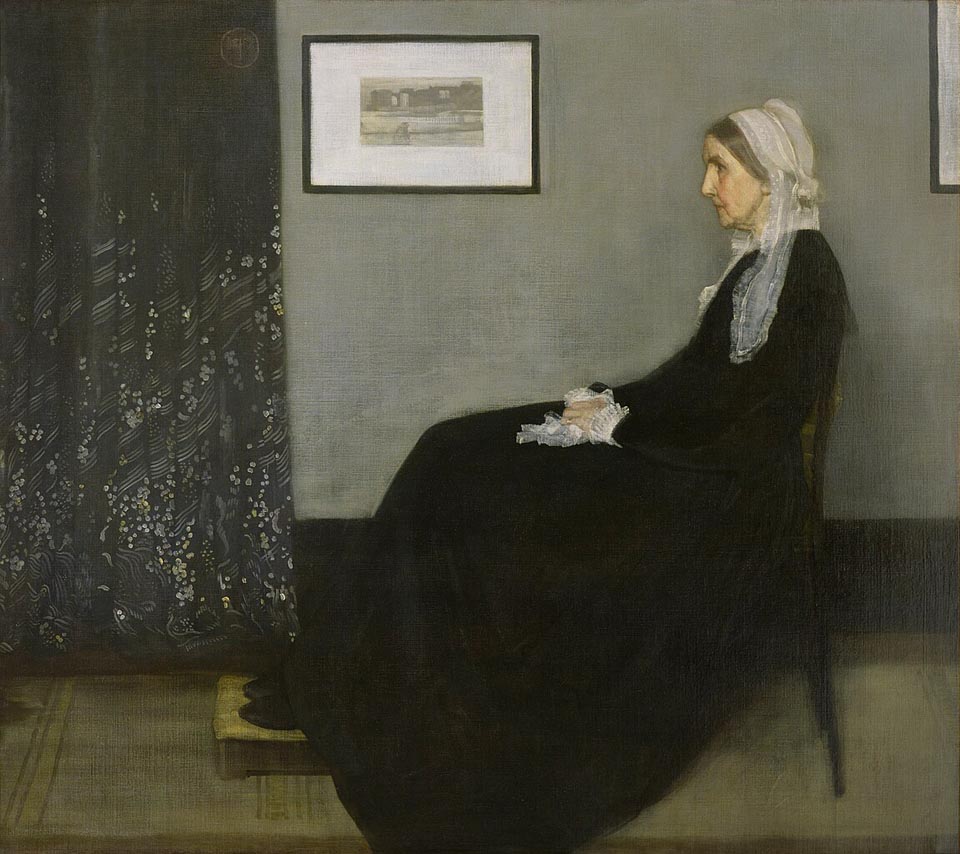James McNeill Whistler 1834-1903, Arrangement in Grey and Black No. 1 (Portrait of the Artist's Mother) 1871 Musée d'Orsay, Paris