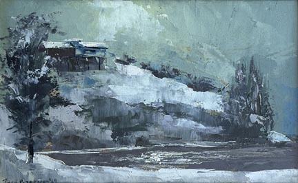 Fred Branson, Blizzard at Lake Gresdry 1969