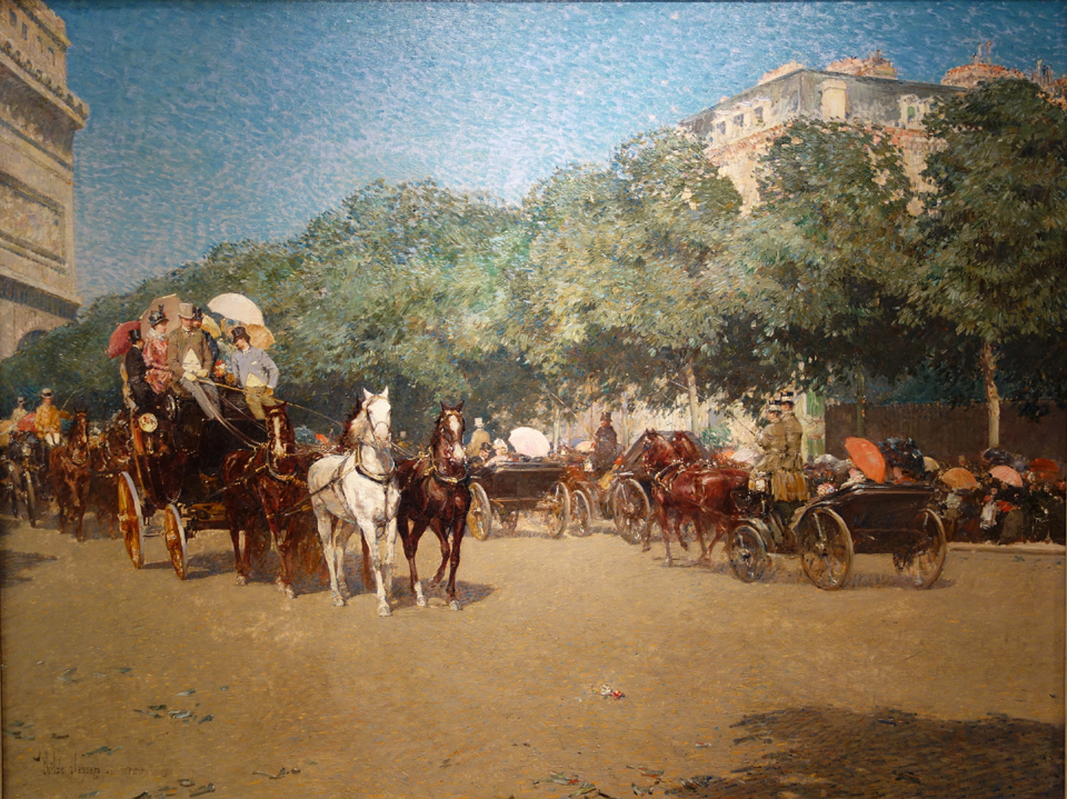 Chidle Hassam, Le Jour du Grand Prix, 1887, New Britain Museum of American Art, Hartford, CT