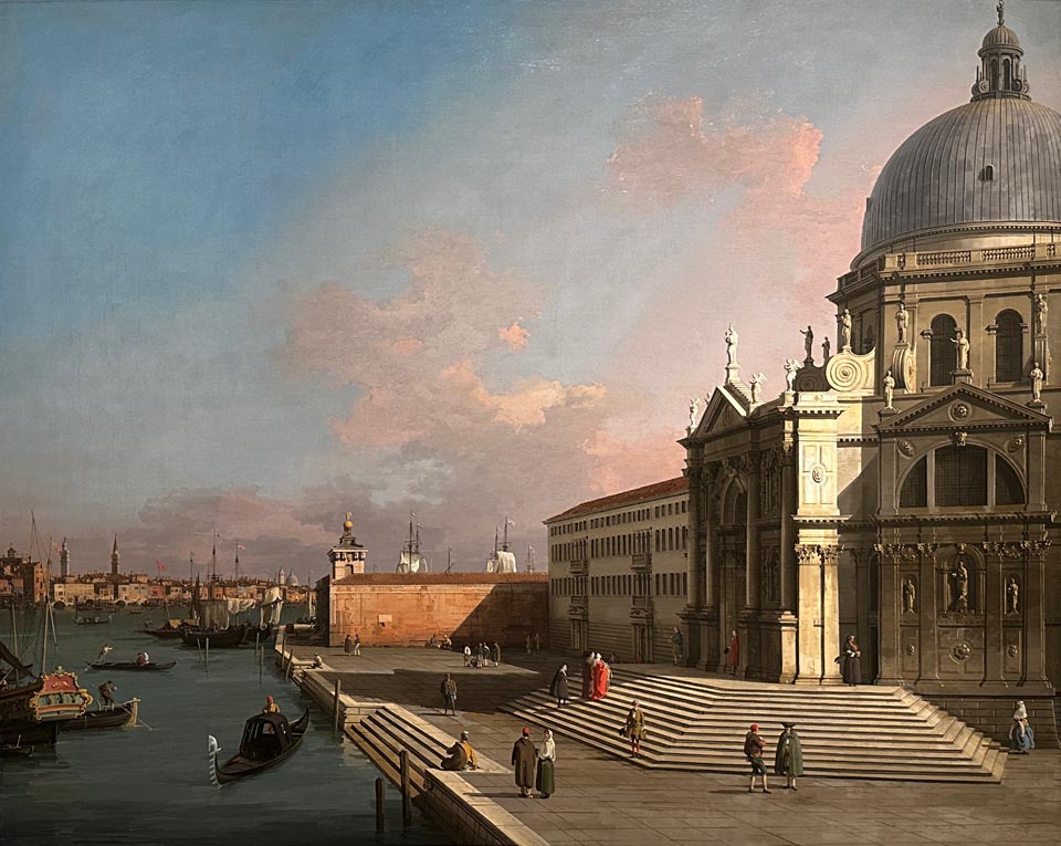 Giovanni Antonio Canal, called "Canaletto" Venice, The Grand Canal Looking East with Santa Maria della Salute, 1749-1750 Fine Arts Museums of San Francisco