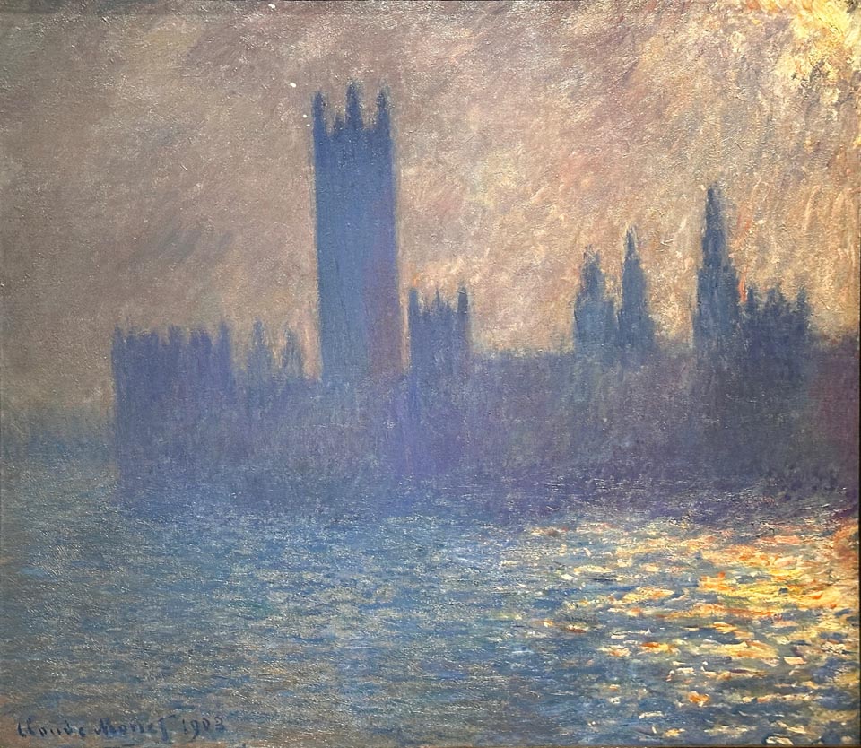 Claude Monet, Houses of Parliament, Sunllight Effect, 1903, Brooklyn Museum