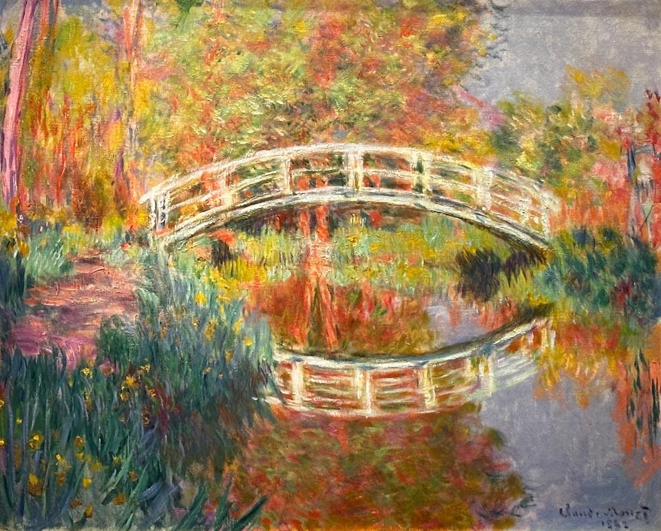 Claude Monet, Japanese Footbridge, Giverny, 1895 Philadelphia Museum of Art 