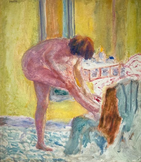 Pierre Bonnard 1867-1947, Nude, Yellow Background c1924 Dallas Museum of Art