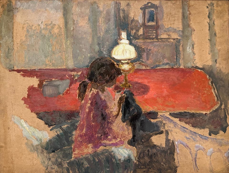 Pierre Bonnard 1867-1947, Woman with a Lamp 1909, Dallas Museum of Art