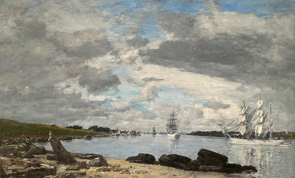 Eugène-Louis Boudin 1824-1898, Open Sea 1889, Dallas Museum of Art