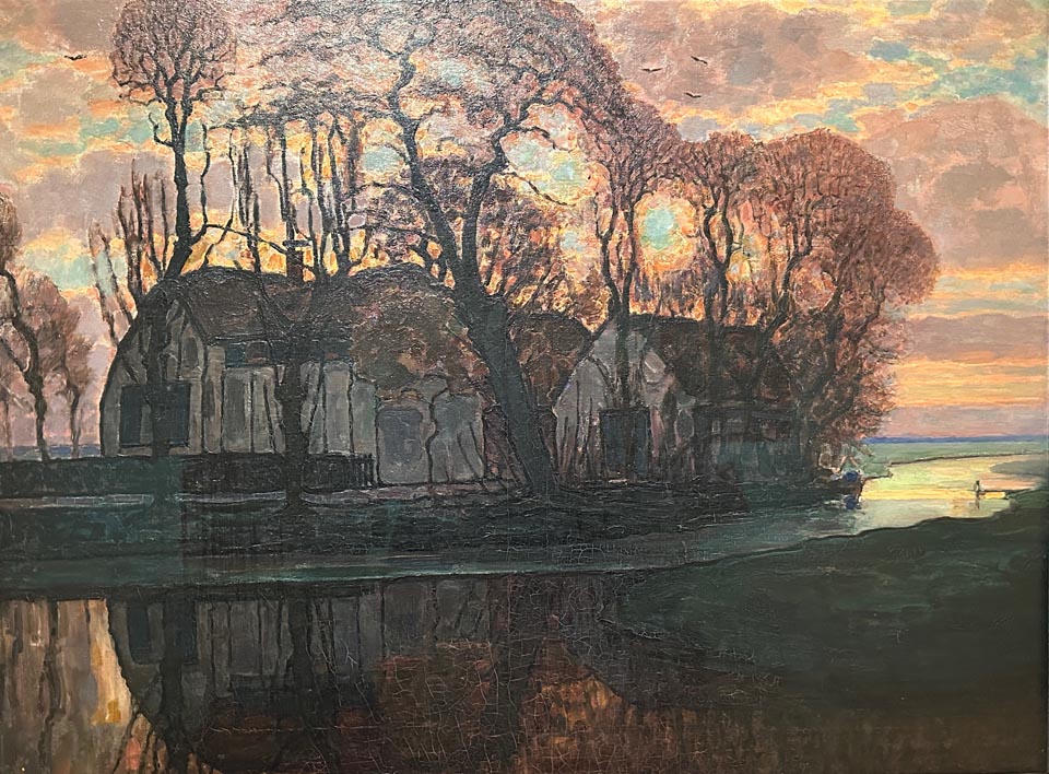 Piet Mondrian 1772-1944, Farm Near Duivendrecht, in the Evening, c1916, Dallas Museum of Art