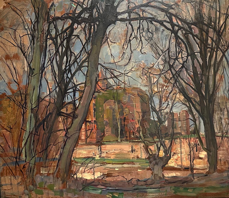 Piet Mondrian 1872-1944, Spring Sun (Lentezon): Castle Ruin: Brederode, Late 1909-1910 Dallas Museum of Art