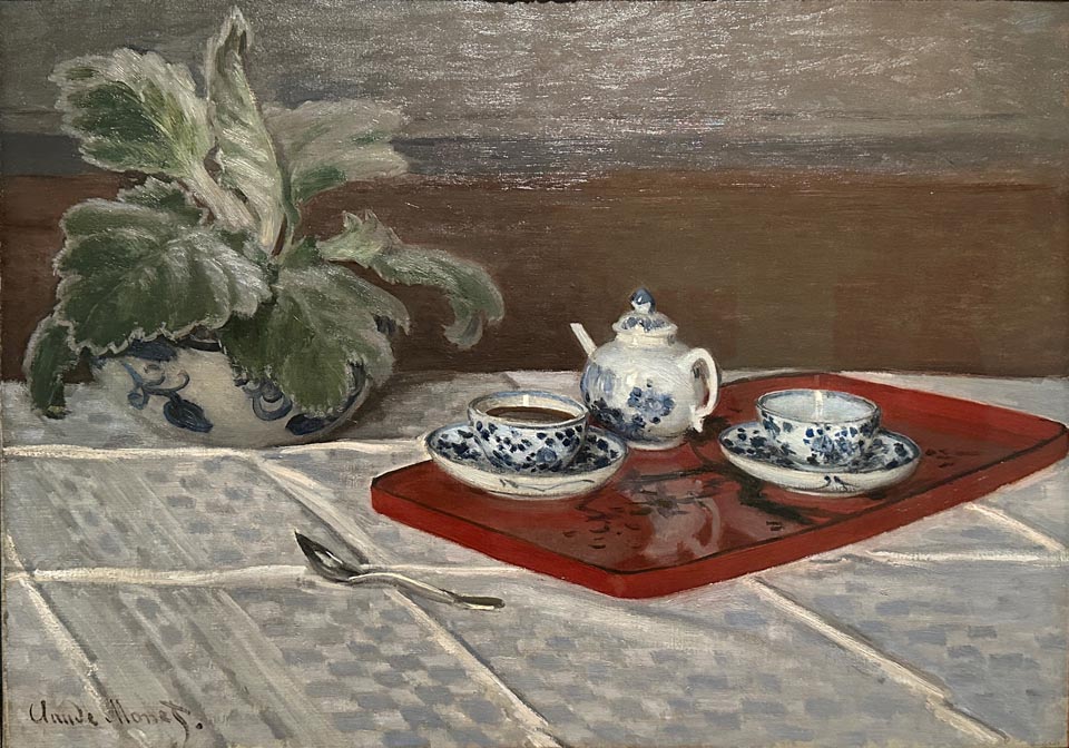 Claude Monet 1840-1926, Still Life, Tea Service 1872, Dallas Museum of Art