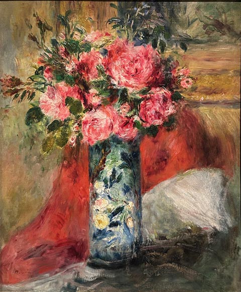 Pierre-Auguste Renoir 1841-1919 Roses and Peonies in a Vase 1876, Dallas Museum of Art
