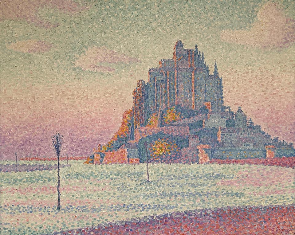Paul Signac 1863-1935, Mont Saint-Michel, Setting Sun 1897, Dallas Museum of Art