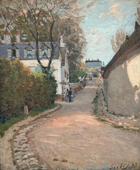 Alfred Sisley 1839-1899 Street in Ville-d'Avray 1873, Dallas Museum of Art