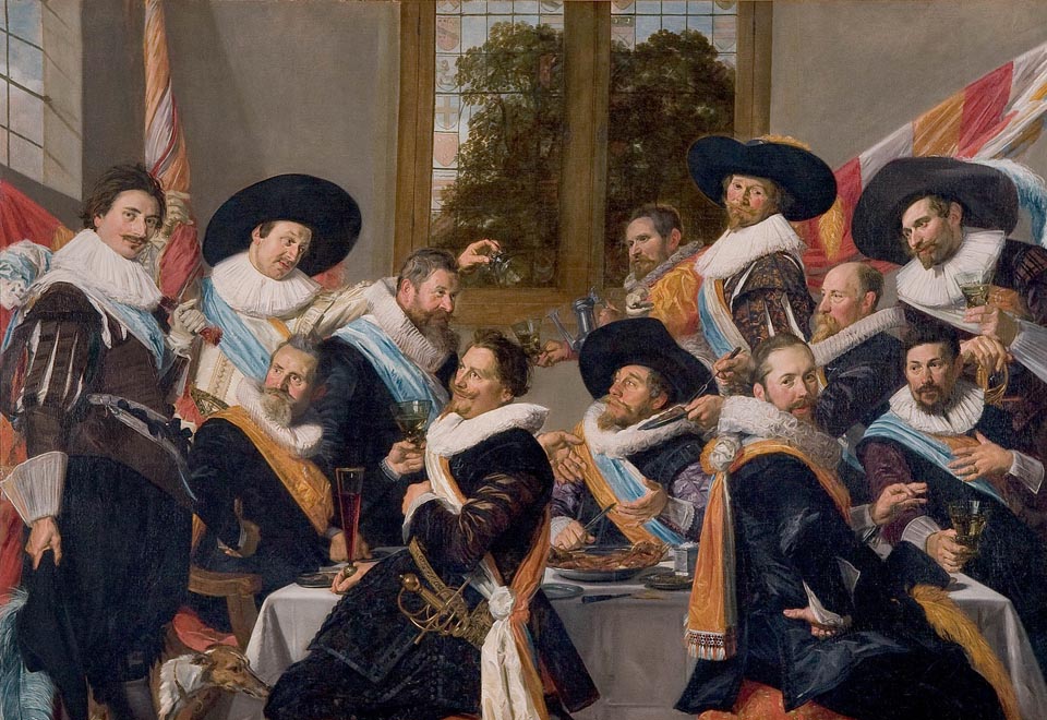 Frans Hals, Banquet of the Officers of the St. Hadrian Civic Guard Company 1627, Frans Hals Museum, Haarlem, Netherlands