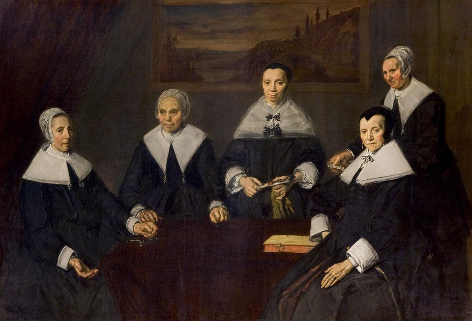 Frans Hals, Regentesses of the Old Men's Alms House 1664, Frans Hals Museum, Haarlem, the Netherlands