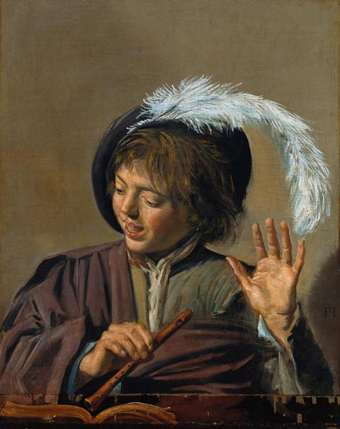 Frans Hals, Singing Boy with Flute 1623,  Gemäldegalerie, Berlin, Germany