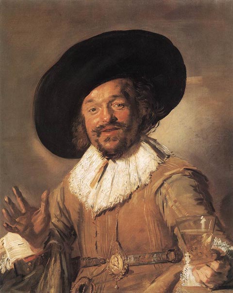 Frans Hals, The Merry Drinker 1628,  Rijksmuseum, Amsterdam, Netherlands