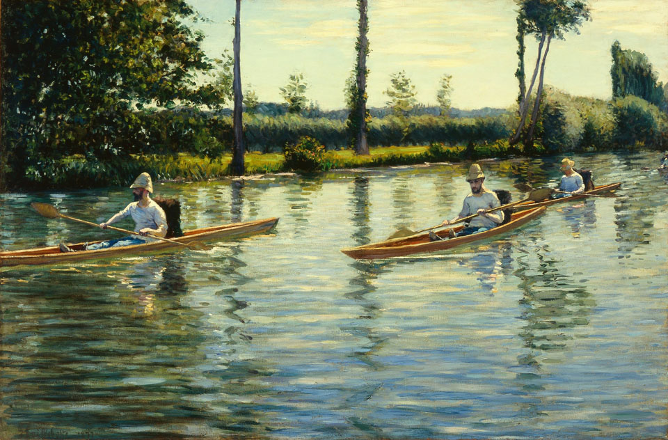 Gustave Caillebotte 1848-1894, Boating on the Yerres 1877, Milwaukee Art Museum, Milwaukee, WI