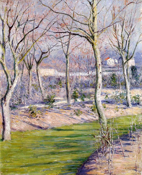 Gustave Caillebotte 1848-1894 Le Jardin du Petit Gennevilliers en Hiver 1894, Private Collection