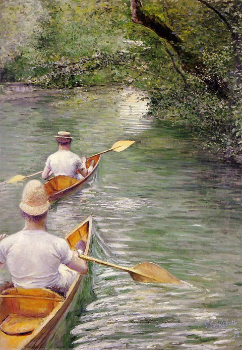 Gustave Caillebotte 1848-1894 Les Périssoires 1878 Musée des beaux-arts de Rennes,Rennes, France