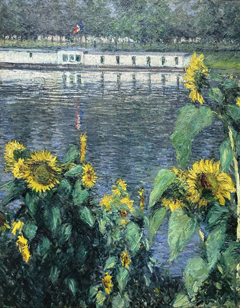 Gustave Caillebotte, French, 1848-1894 Sunflowers along the Seine, c1885-1886 Legion of Honor Museum, San Francisco