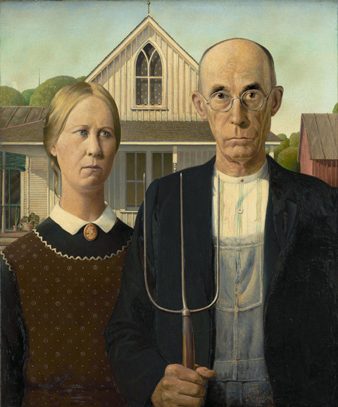 Grant Wood, American Gothic, 1930, Art Institute of Chicago