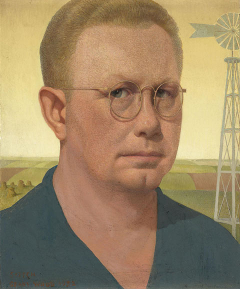 Grant Wood, Self Portrait 1932, Figge Art Museum, Davenport, IA
