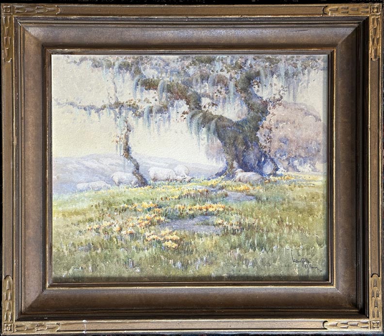 Grace Allison Griffith, Sheep Grazing Sonoma 1924