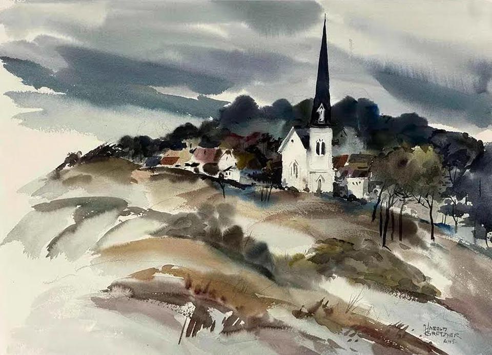 Harold Gretzner, Mendocino Presbyterian Church, Private Collection