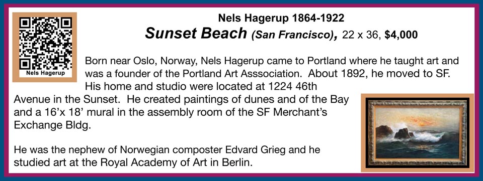 Nels Hagerup, Sunset Beach, San Francisco