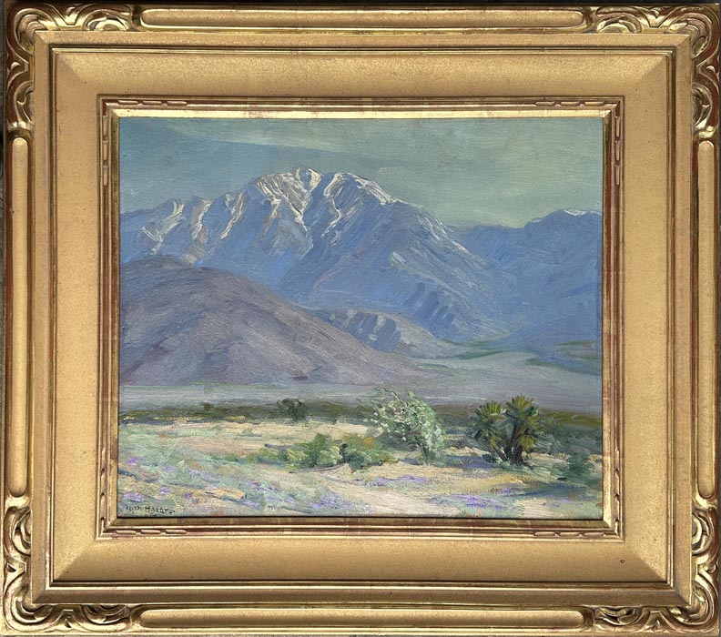 Arthur Merton Hazard, Mount San Jacinto in Winter with gold leaf frame