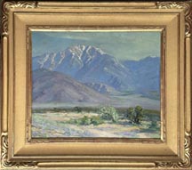 Arthur Merton Hazard, Mount San Jacinto in Winter with gold leaf frame