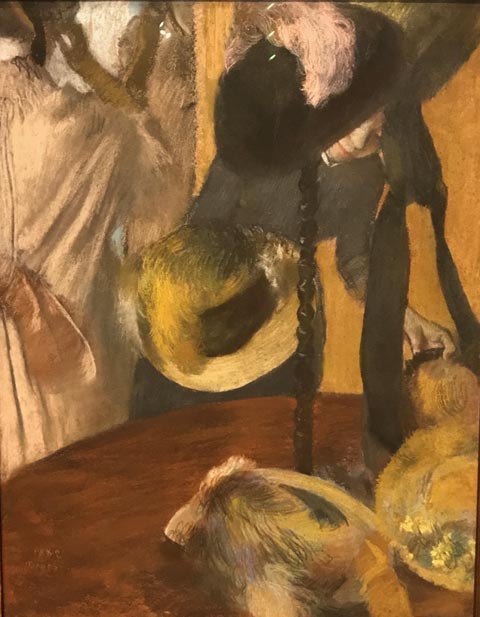 Edgar Degas, 1834-1917, At the Milliner's 1882 Musee d'Orsay, Paris