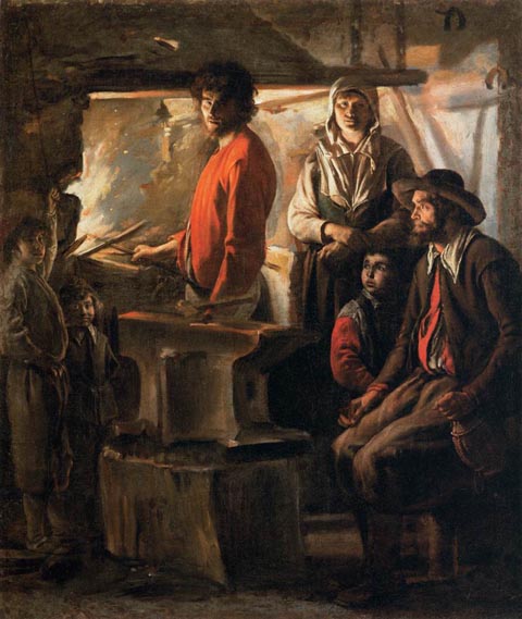 Backsmith at His Forge, 1640, Musee du Louvre, Paris