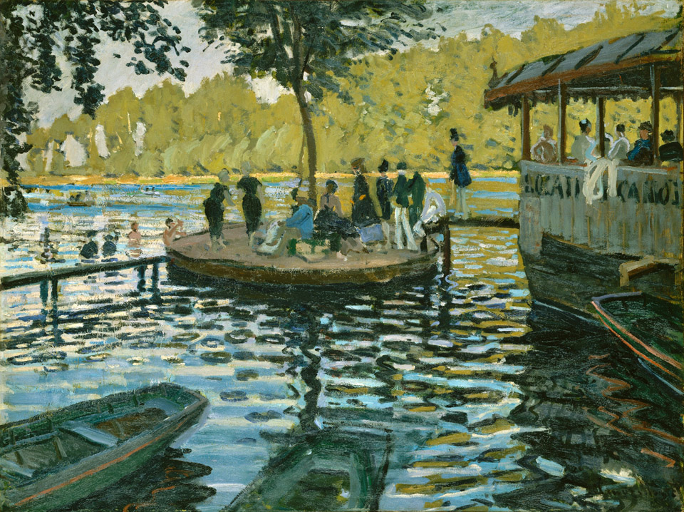 Claude Monet, La Grenouillere 1869 done when Monet was 29 years old The Metropolitan Museum of Art, New York