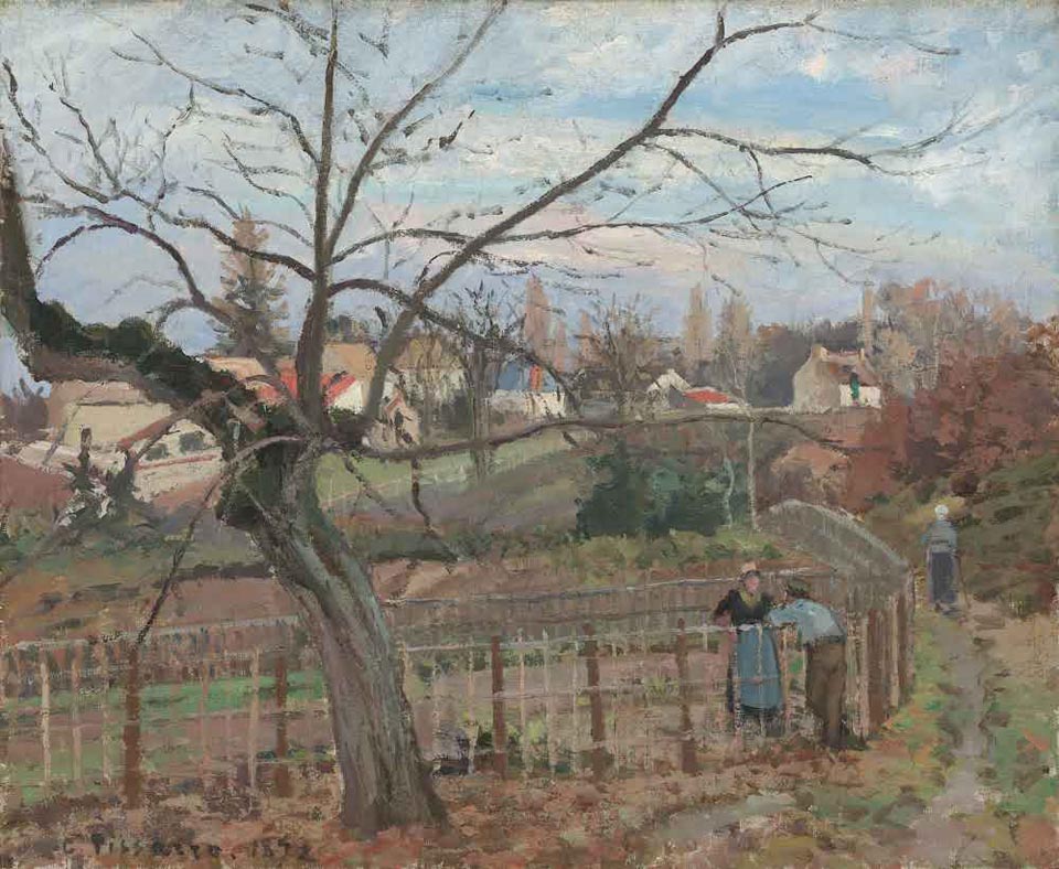 Camille Pissarro, The Fence 1872 National Gallery of Art, Washington D.C.