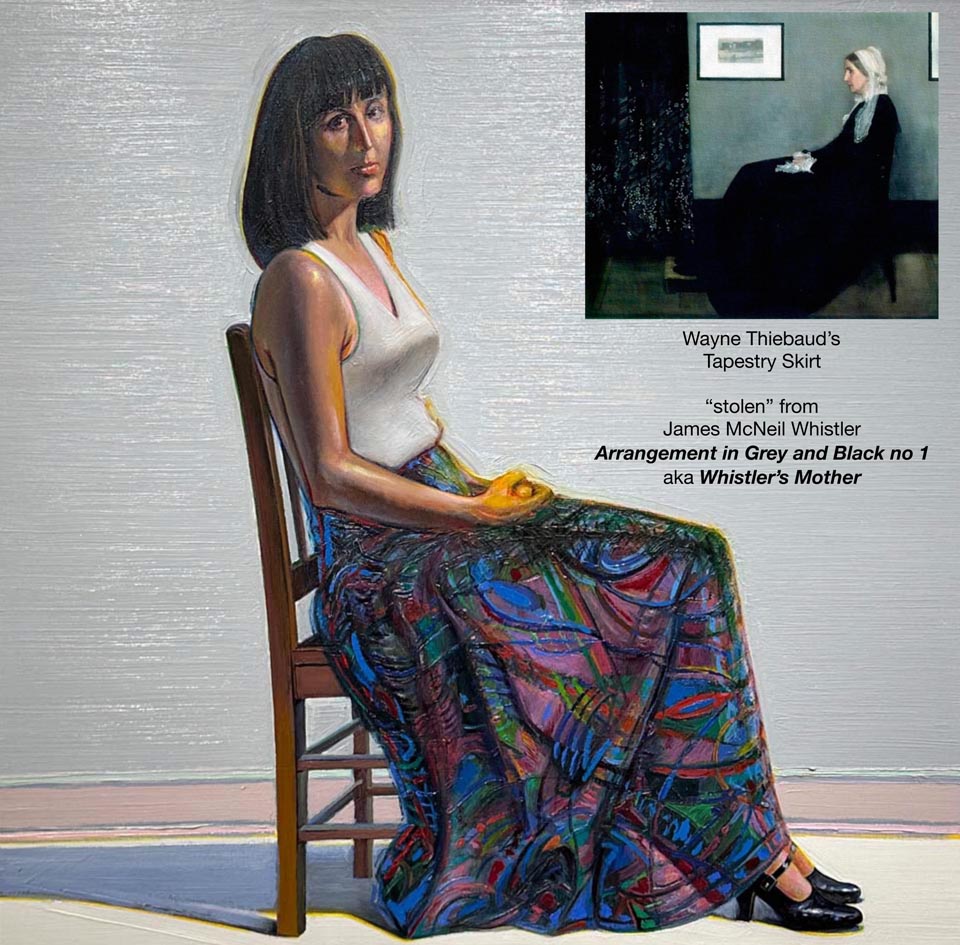 Wayne Thiebaud, Tapestry Skirt with inset