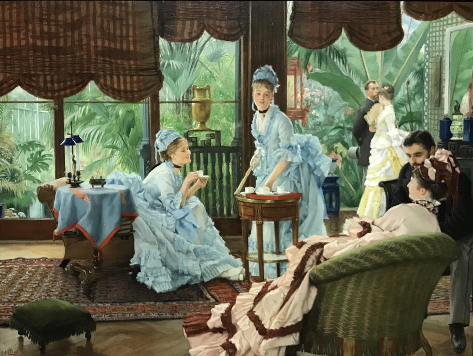 James Tissot, Afternoon Tea or In the Conservatory, 1874 Collection of Diane B. Wilsey, San Francisco