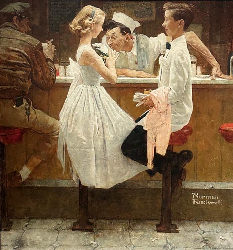 Norman Rockwell, After the Prom 1953 