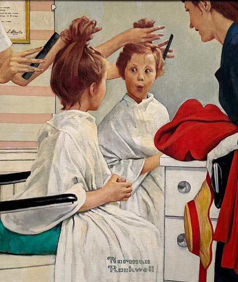  Norman Rockwell, First Trip to the Beauty Shop 1972