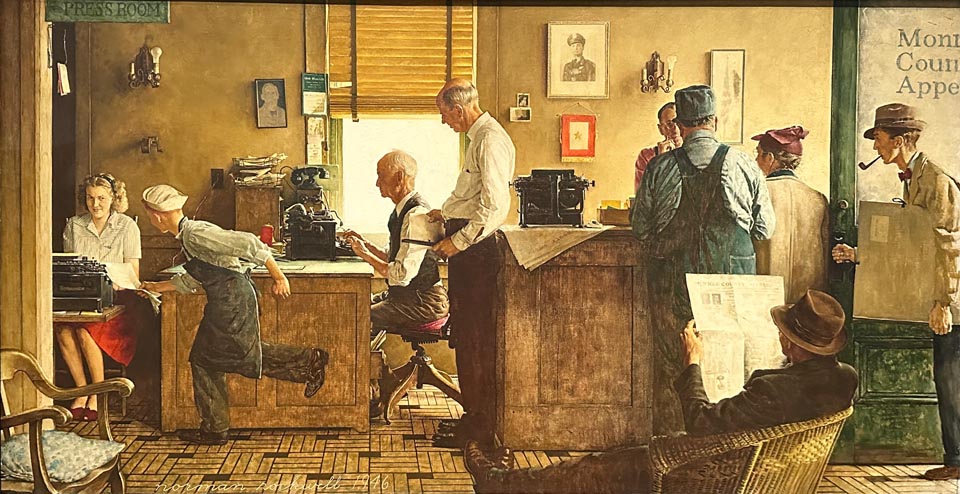 Norman Rockwell, Norman Rockwell Visits a Country Editor 1946