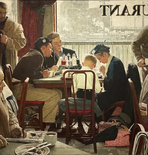 Norman Rockwell, Saying Grace 1951