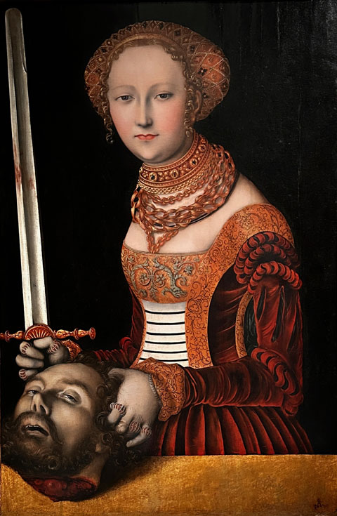 Lucas Cranach the Elder 1472-1553, German Judith with the Head of Holofernes 1527-37 Museo de Arte de Ponce, Puerto Rico 