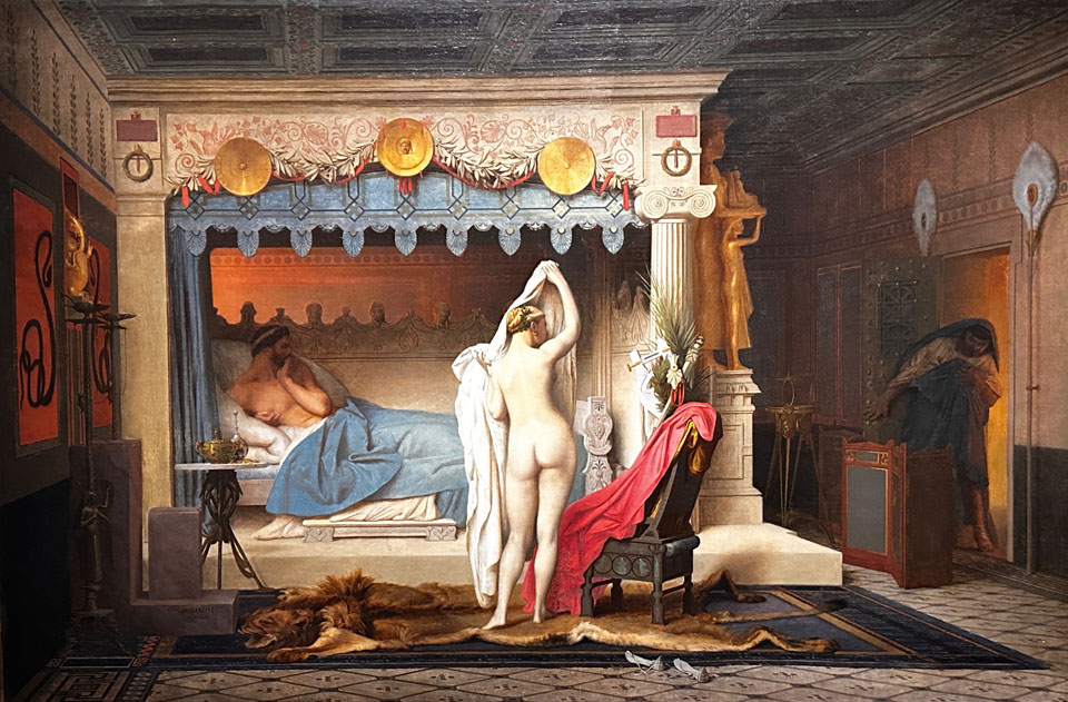 Jean-Léon Gérôme 1824-1904, French, King Candaules (Queen Rhodope observed by Gyges) 1859 Museo de Arte de Ponce, Puerto Rico