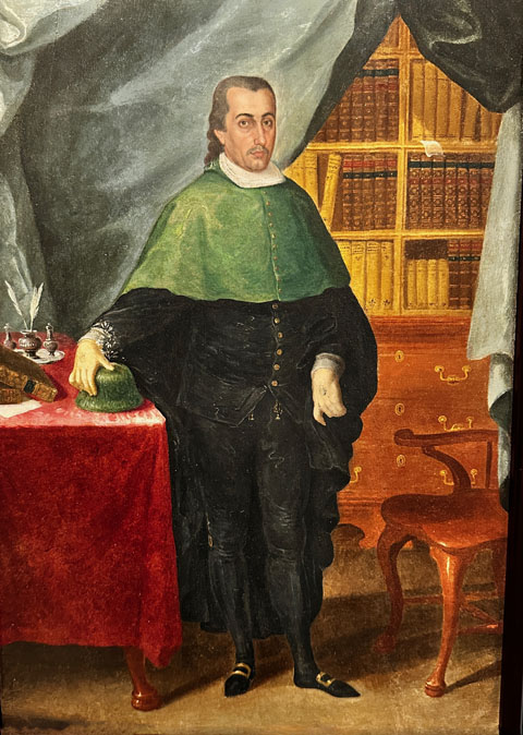 Jose CAmpeche y Jordan 1751-1809, Pueto Rican Portrait of the Ecclesiastical Notary  José María Ruiz Peña c1790 Museo de Arte de Ponce, Puerto Rico 