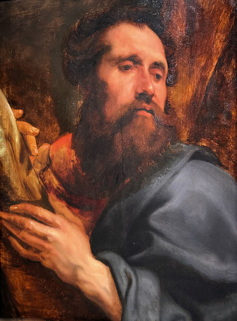 Anthony Van Dyck 1599-1641, Flemish Staint Andrew c1620 Museo de Arte de Ponce, Puerto Rico 