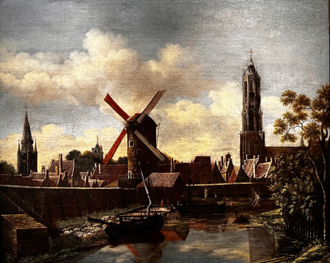 Daniel Vosamaer c1622-1669, Dutch The Port of Delft c1652 Museo de Arte de Ponce, Puerto Rico