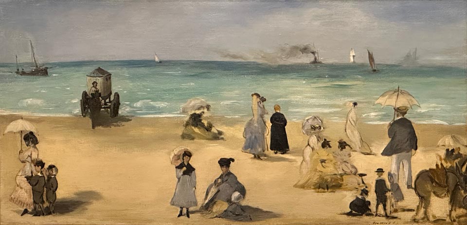 Édouard Manet, On the Beach at Boulogne sur Mer, 1869, Museum of Art, Richmond, VA