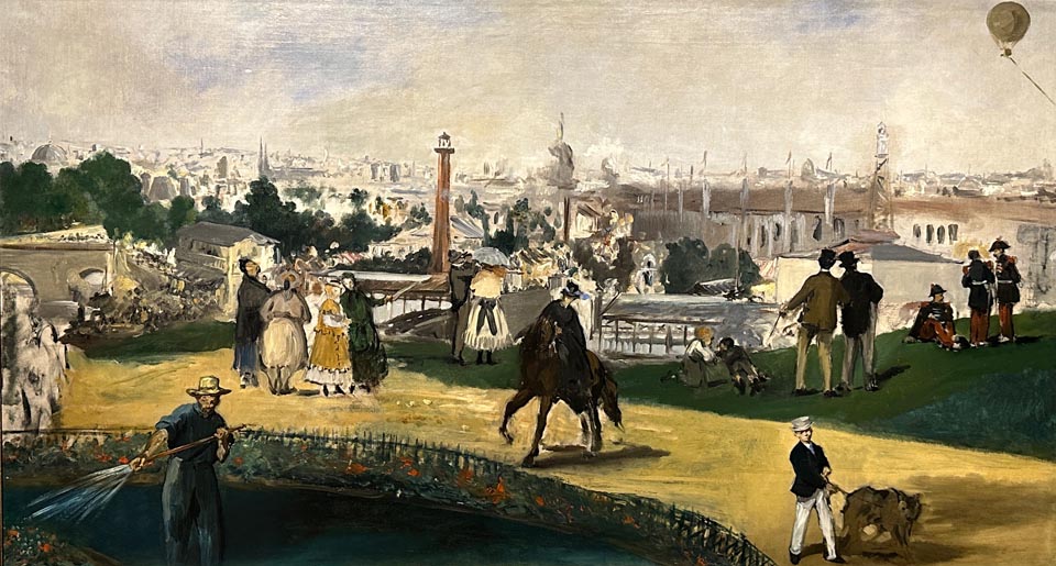 Edouard Manet, View of the Exposition Universalle, 1867, Nasjonalmuseet, Oslo, Norway