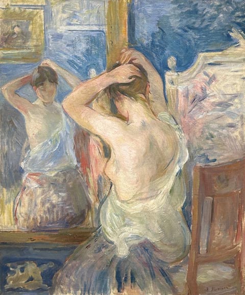 Berthe Morisot, Before the Mirror, 1890 Fondation Pierre Gianadda, Martigny, Switzerland